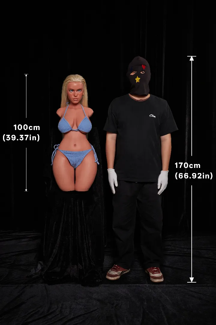 100cm (3ft3) E-Cup Lightweight Silicone Sex Doll, Head foira
